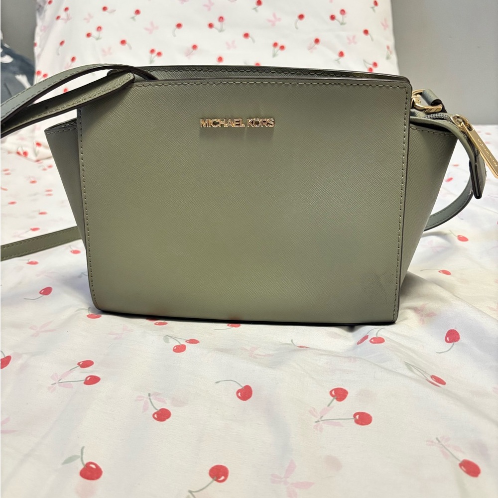 Michael Kors Olive Green Crossbody Bag